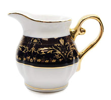 Load image into Gallery viewer, Royalty Porcelain 17-pc Flower Pattern  Tea Set, 24K Gold-Plated Original Czech Service for 6 - EK CHIC HOME