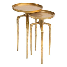 Load image into Gallery viewer, Accent Table Set, Antique Gold - EK CHIC HOME