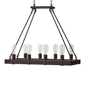 Stone & Beam Rustic Chandelier, 27.5"H, With Bulb - EK CHIC HOME