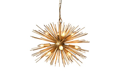 Light Chandelier in Gold Finish - EK CHIC HOME