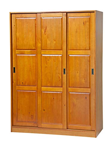 Solid Wood 3-Sliding Door Wardrobe/Armoire/Closet52