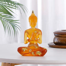Load image into Gallery viewer, Amber Buddha Statue Buda Figurine Zen Decoration 7 Inch - EK CHIC HOME