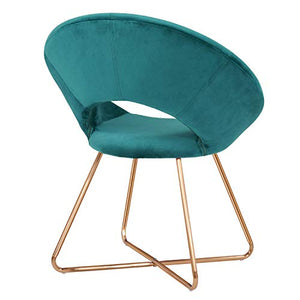 Mid-Century Retro Modern Velvet Upholstered Lounge Chair,Set of 2 - EK CHIC HOME