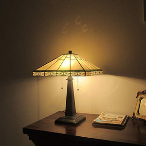 Tiffany Mission Design 2-Light Blackish Bronze Table Lamp - EK CHIC HOME