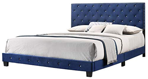 Navy Blue King Bed, 48