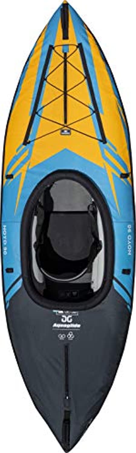 Noyo 90 Inflatable Kayak - 1 Person Touring Kayak with Cover - EK CHIC HOME