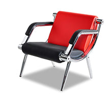 Load image into Gallery viewer, 3PCS Office Reception Chair Set Red and Black PU Leather Waiting Room - EK CHIC HOME