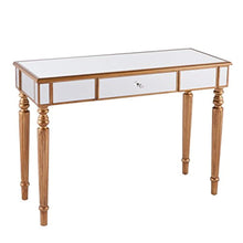 Load image into Gallery viewer, Mirrored Media Console Table, Champagne Gold Finish - EK CHIC HOME