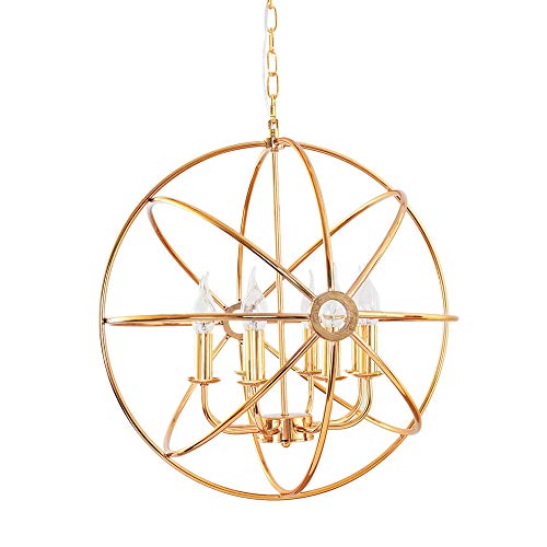 Industrial Spherical Pendant 8 Lights Vintage Chandelier - EK CHIC HOME