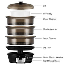 Load image into Gallery viewer, Food Steamer Vegetable Steamer 3 Tier Stackable Baskets 20 Quart Capacity - EK CHIC HOME