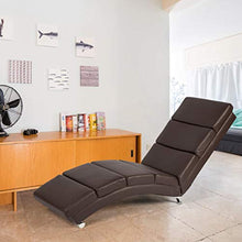 Load image into Gallery viewer, Leather Ergonomic Modern Upholstered Chaise Lounge for Indoor Furniture - EK CHIC HOME