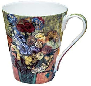 Van Gogh Bone China Set of 5 Large Mugs for Coffee and Tea, With Gift Box - EK CHIC HOME