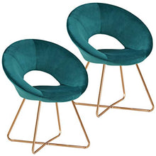 Load image into Gallery viewer, Mid-Century Retro Modern Velvet Upholstered Lounge Chair,Set of 2 - EK CHIC HOME