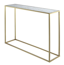 Load image into Gallery viewer, Convenience Gold Coast Faux Marble Console Table - EK CHIC HOME