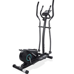 Portable Elliptical Exercise Machine Magnetic Elliptical Trainer with Flywheel & Extra-Large Pedal & LCD Monitor - EK CHIC HOME