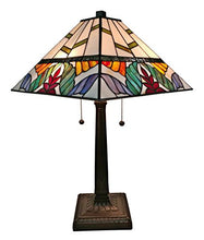 Load image into Gallery viewer, Tall Tiffany Multi Color Mission Table Lamp, 22&quot;, Multicolor - EK CHIC HOME