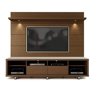 2.2 Series 85" TV Stand and Panel in Brown - EK CHIC HOME