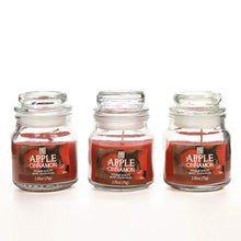 Load image into Gallery viewer, Set of 3 Apple Cinnamon Highly Scented, 2.65 Oz Wax, Jar Candle. - EK CHIC HOME