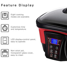 Load image into Gallery viewer, 8 in 1 Multi Cooker Programmable Multiple Cooking Options w/ Non-stick Pot &amp; LCD Display - EK CHIC HOME