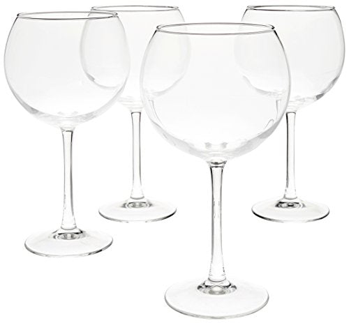 Red Wine Balloon Wine Glasses - 20-Ounce, Set of 4 - EK CHIC HOME