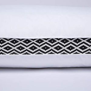 Down Feather Bed Pillows Gusseted Pillows Set of 2 Standard/Queen - EK CHIC HOME