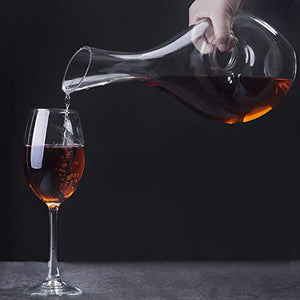 1200mL Lead-Free Premium Crystal Glass Wine Decanter - EK CHIC HOME
