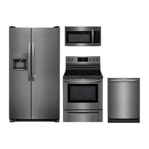 Frigidaire 4-Piece Kitchen Set FFSS2615TD with 36" Side by Side Refrigerator - EK CHIC HOME
