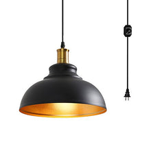 Load image into Gallery viewer, 1-Light Plug in Pendant Light with Dimmer Switch in Line - EK CHIC HOME