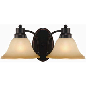 2 Light Oil Rubbed Bronze 7-1/2 Inch by 16 Inch  Wall Lighting Fixture - EK CHIC HOME