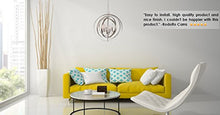 Load image into Gallery viewer, 18&quot; 4-Light Modern Sphere/Orb Chandelier, Brushed Nickel Finish - EK CHIC HOME