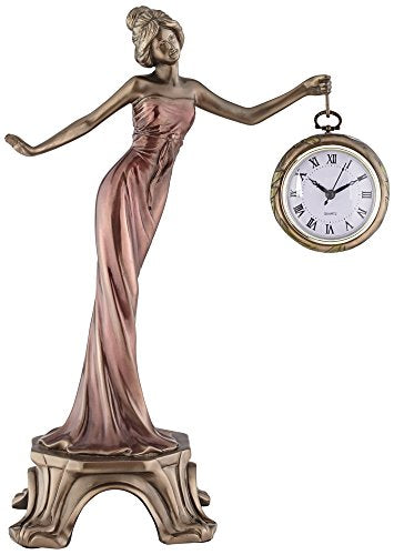 Time Figurine with Clock 17 1/2
