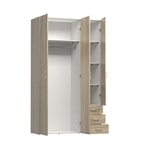 Load image into Gallery viewer, CHIC 3 Drawer &amp; 3 Door Wardrobe Oak Structure - EK CHIC HOME