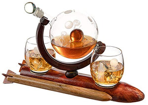 Rocket Whiskey Decanter Set, Solar System - Limited Edition - EK CHIC HOME