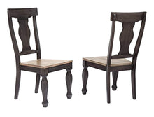 Load image into Gallery viewer, 9 Piece Charcoal &amp; Oak Wood Dining Room Set, Extendable Table &amp; 8 Chairs - EK CHIC HOME