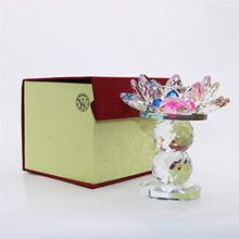 Load image into Gallery viewer, Crystal Lotus Flower Tealight Candle Holder 4.5 Inch - EK CHIC HOME