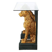 Load image into Gallery viewer, Royal Egyptian Cheetahs Console Table, 55 Inch, Gold - EK CHIC HOME