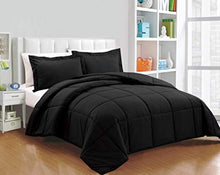 Load image into Gallery viewer, 3-piece Down Alternative Comforter Set (Queen, Black) - EK CHIC HOME