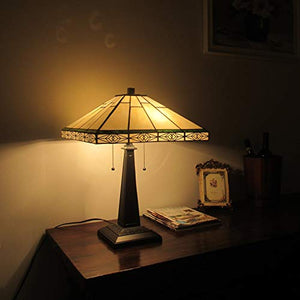 Tiffany Mission Design 2-Light Blackish Bronze Table Lamp - EK CHIC HOME