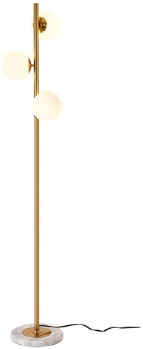 LED Floor Lamp - 3 Glass Globes - EK CHIC HOME