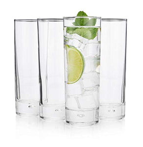 "New York Long Drink" Highball Glass, (Cocktail Party Set of 4) - EK CHIC HOME