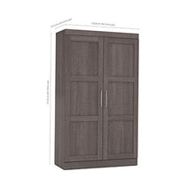 Load image into Gallery viewer, CHIC Designs Pullout Armoire in Bark Gray - EK CHIC HOME