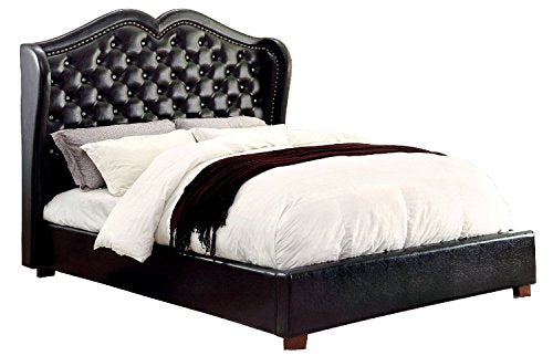 Ultra Chic Black Queen Platform Bed - EK CHIC HOME