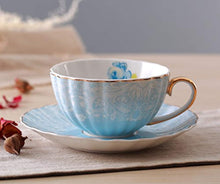 Load image into Gallery viewer, CHIC Porcelain Tea Cup and Saucer Coffee Cup Set with Saucer and Spoon - EK CHIC HOME