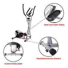 Load image into Gallery viewer, Elliptical Machine Cross Trainer with 8 Level Resistance and Digital Monitor - EK CHIC HOME