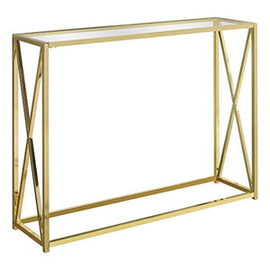 CHIC Accent, Console Table, Gold - EK CHIC HOME