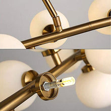 Load image into Gallery viewer, Modern Chandelier Chandelier Ceiling Lights Modo 16 Glass DNA LED Gold Round - EK CHIC HOME
