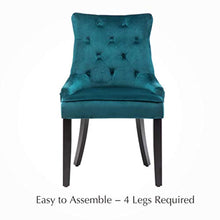 Load image into Gallery viewer, (Set of 2),Leisure Velvet Tufted Chairs with Armrest,Solid Wooden Legs - EK CHIC HOME