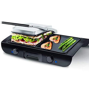 Smokeless Non-Stick Indoor Grill with Two Temperature Control & Indicator Light - EK CHIC HOME