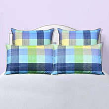 Load image into Gallery viewer, Pack of 2, Plaid Goose Feather and Down Pillow 100% Egyptian Cotton - EK CHIC HOME