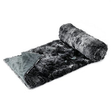 Load image into Gallery viewer, Luxury Super Soft Faux Fur Fleece Warm Breathable Lightweight (60x80, Twin Size Black) - EK CHIC HOME